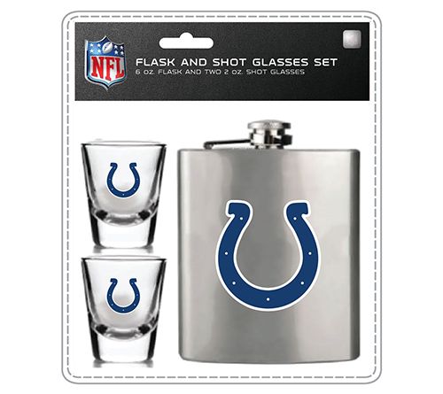 Mojo Licensing NFL Flask Set - 1 Flask and 2 Shot Glasses — View 19