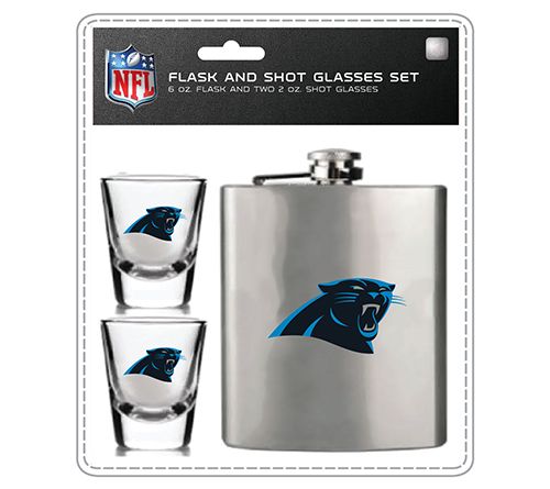 Mojo Licensing NFL Flask Set - 1 Flask and 2 Shot Glasses — View 24