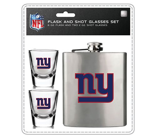 Mojo Licensing NFL Flask Set - 1 Flask and 2 Shot Glasses — View 26