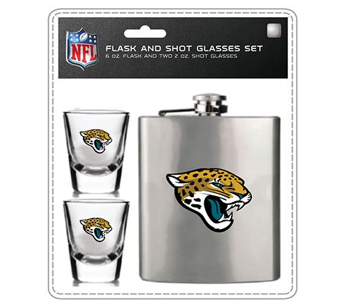 Mojo Licensing NFL Flask Set - 1 Flask and 2 Shot Glasses — View 27