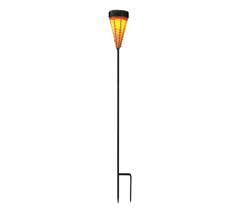 Santa's Workshop 36" Solar Plastic Rattan Stake — View 4