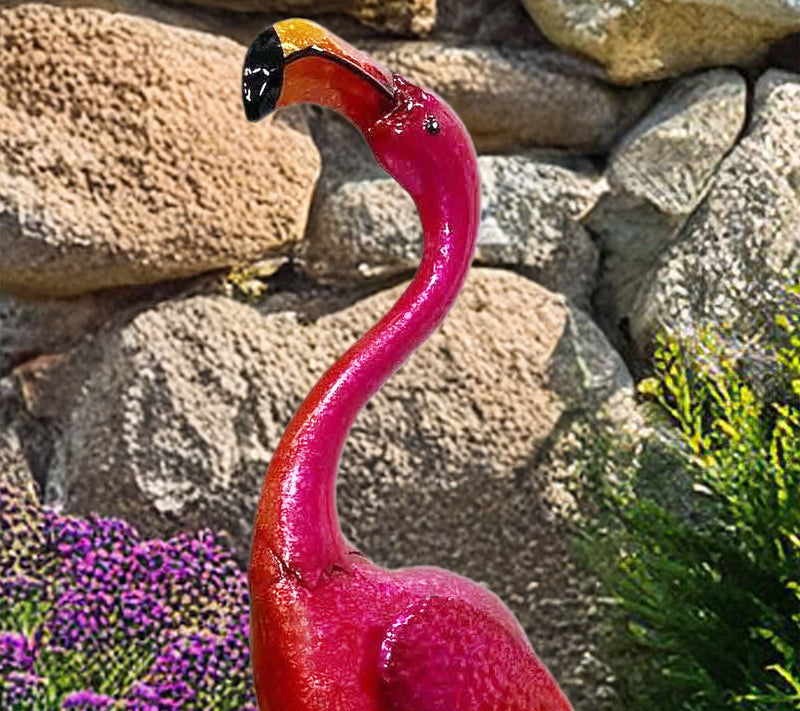Santa's Workshop 23" Iron Dark Pink Flamingo — Main view