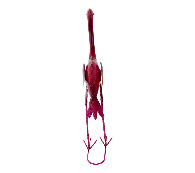 Santa's Workshop 23" Iron Dark Pink Flamingo — View 5