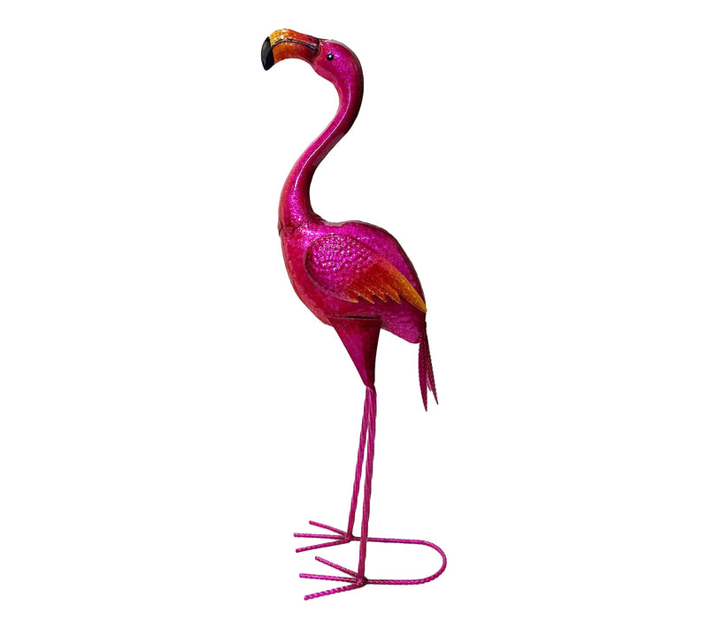 Santa's Workshop 23" Iron Dark Pink Flamingo — View 3