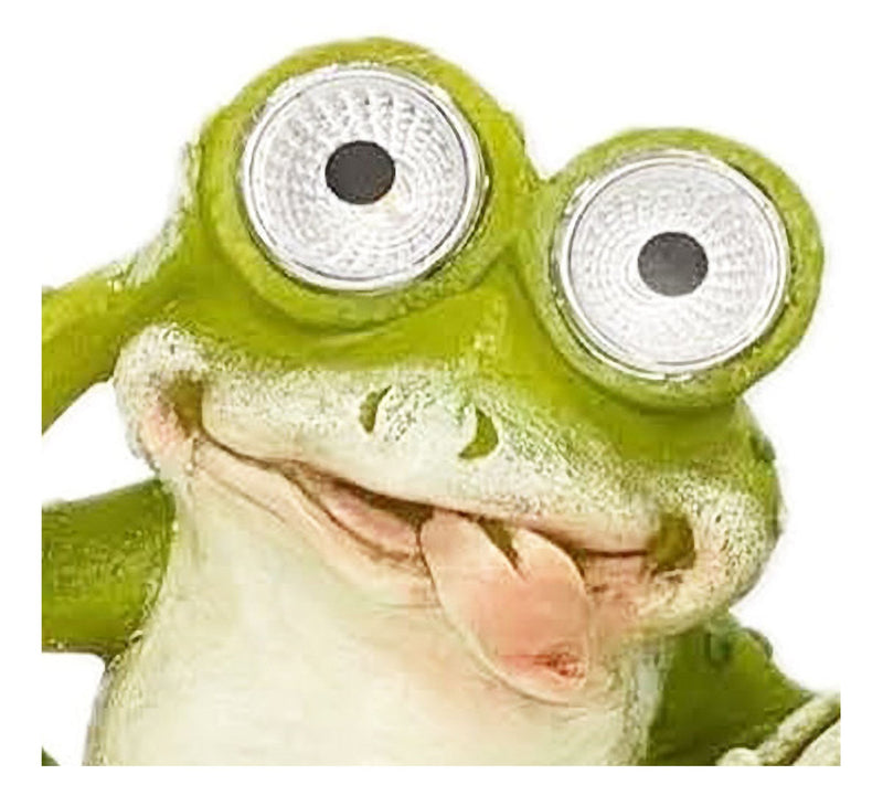 Santa's Workshop 5.5" Solar Resin Frogs, set of3 — View 5