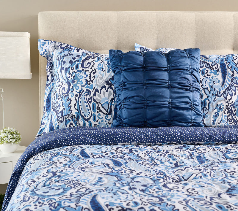 Cotton Paisley Reversible Comforter Set - Queen by Kim Gravel — View 5