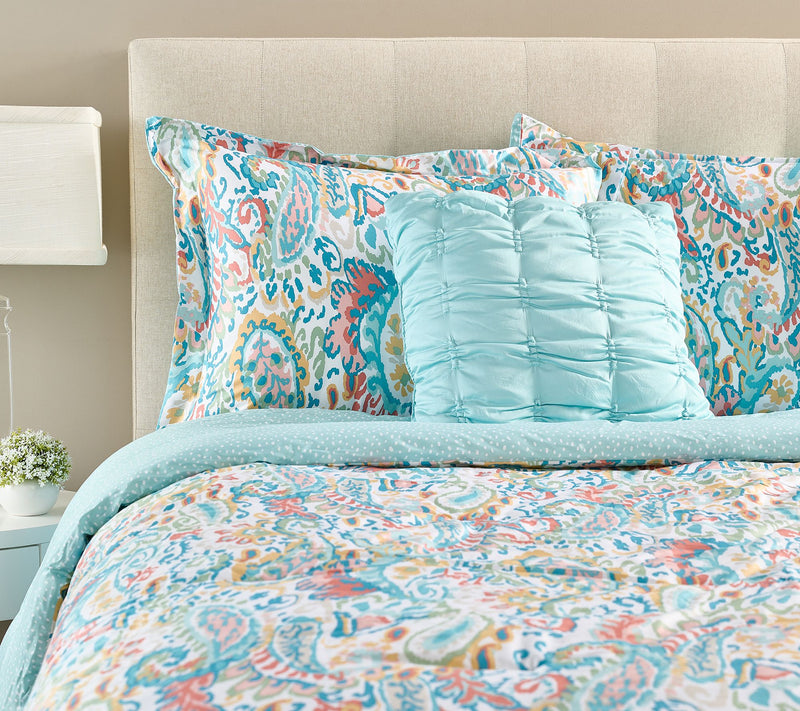 Cotton Paisley Reversible Comforter Set - Queen by Kim Gravel — View 3
