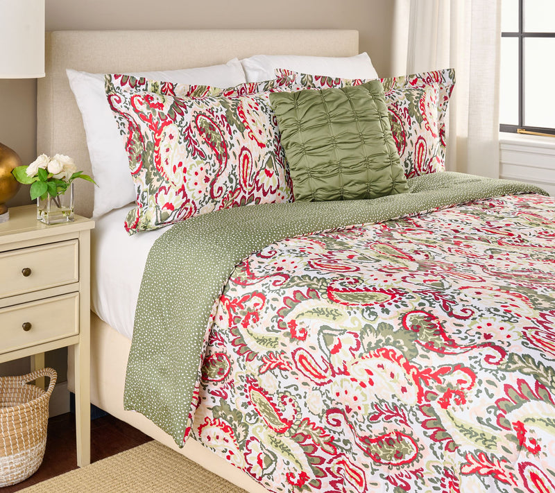 Cotton Paisley Reversible Comforter Set - Queen by Kim Gravel — View 9