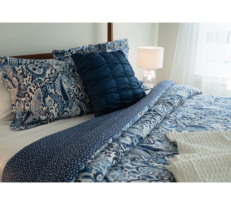 Cotton Paisley Reversible Comforter Set - King by Kim Gravel — View 14