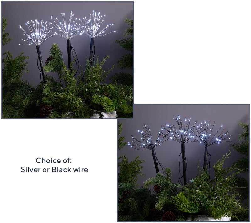 "As Is" Bethlehem Lights Set of 3 Mini Starburst Stake Lights — View 7