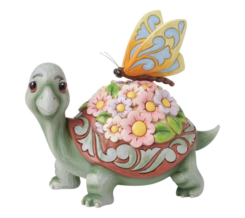 Jim Shore Turtle Flowers and Butterfly Figurine 7.3in H — View 8