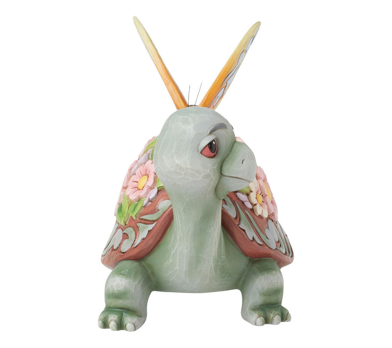 Jim Shore Turtle Flowers and Butterfly Figurine 7.3in H — View 5