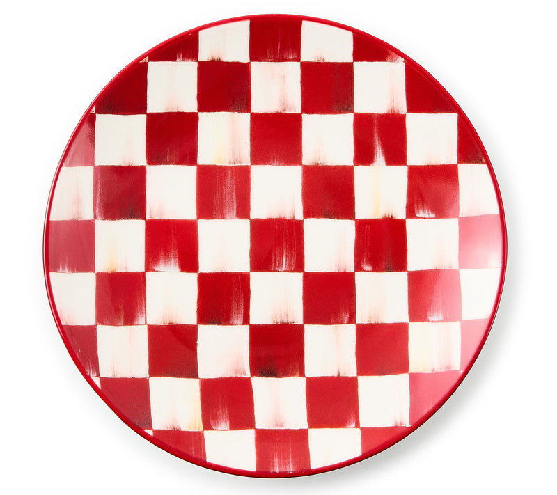 MacKenzie- Childs Cherry Check Appetizer Plates S/4 — View 3
