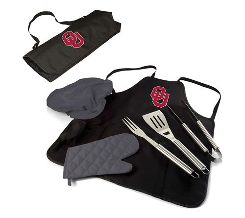 Oniva NCAA BBQ Apron Tote Pro Grill Set — View 88
