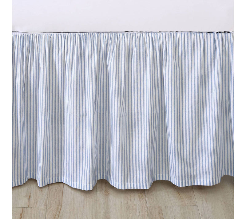 Laura Ashley Classics Blue King Bedskirt Ruffled — View 3