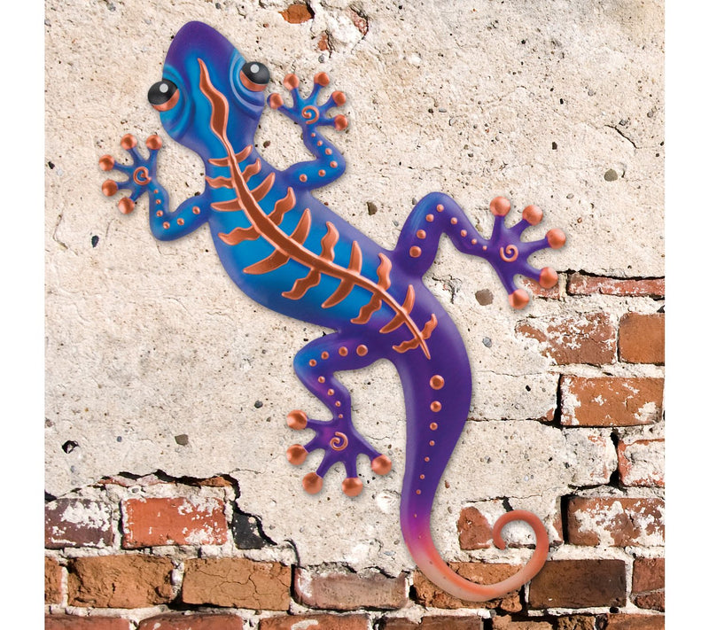 Regal Art & Gift Stripe Gecko Wall Decor 24" -Copper — View 2