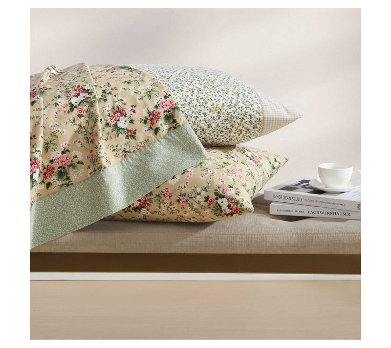 Laura Ashley Tierney Green King Sheet Set — View 8