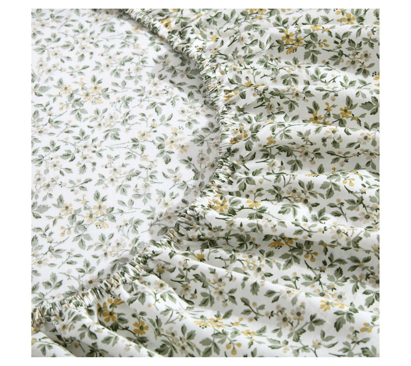 Laura Ashley Tierney Green Queen Sheet Set — View 5