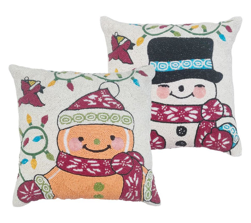Temp-tations Seasonal Set of (2) 14" Beaded Pillows — Main view
