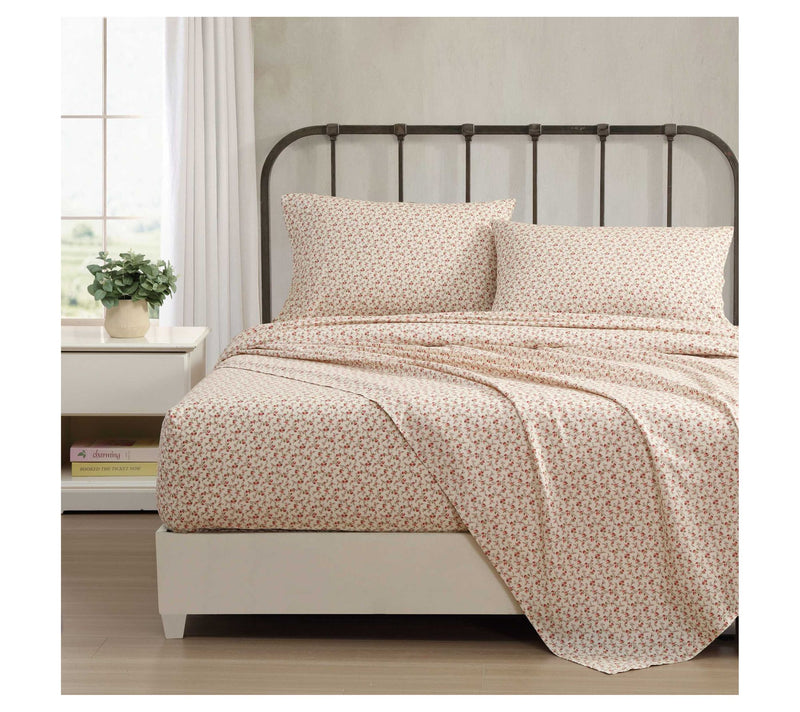 Laura Ashley Sweet Success Pink Twin Sheet Set — View 2