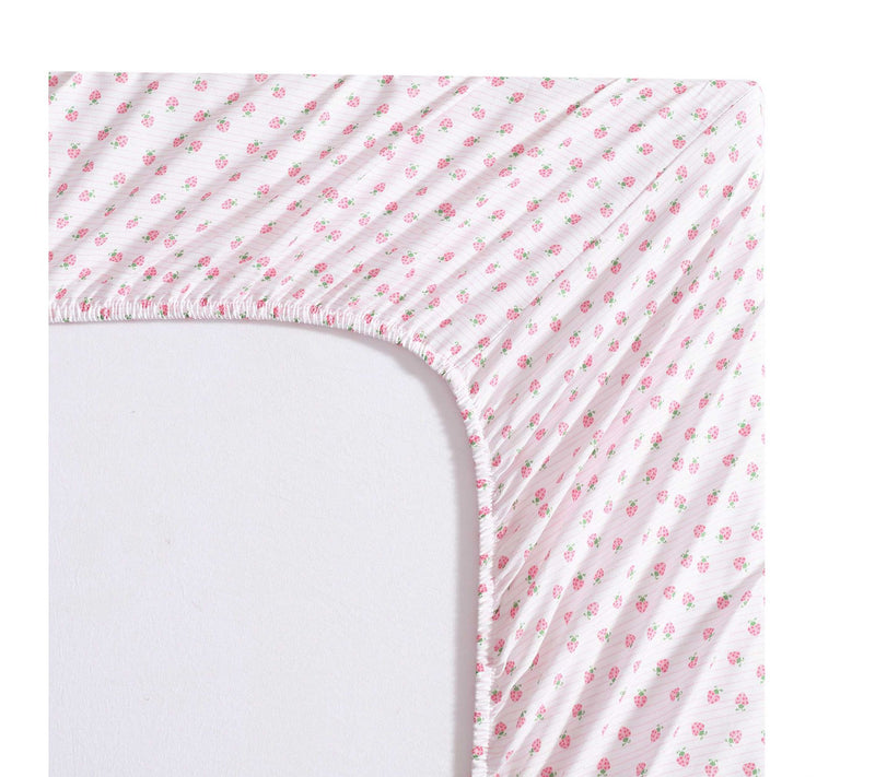 Laura Ashley Sweet Lady Bugs Pink-Green Full Sheet Set — View 5