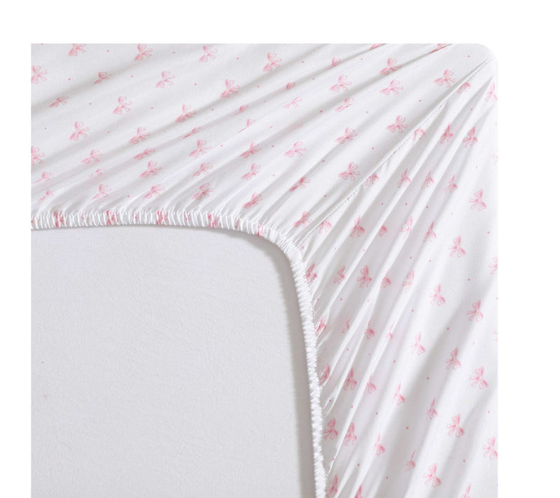 Laura Ashley Lovely Bows Pink Full Sheet Set — View 4