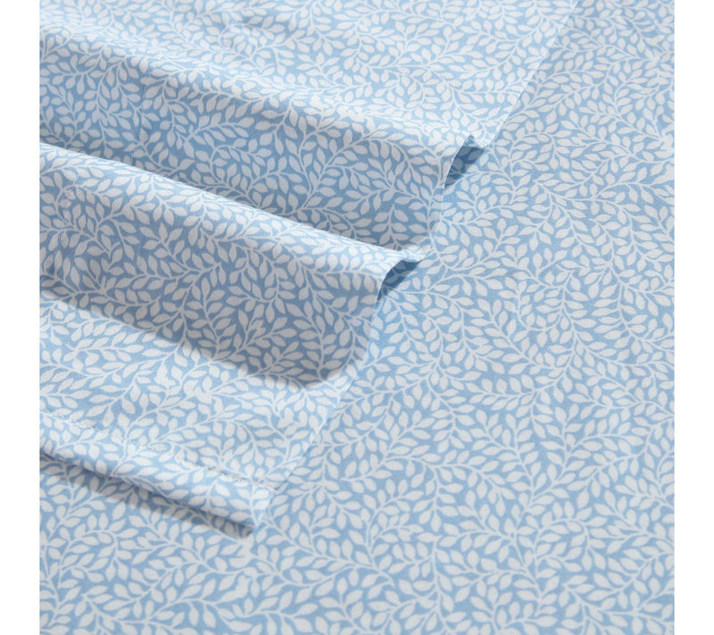 Laura Ashley Little Vines Blue-White Queen Sheet Set — View 3