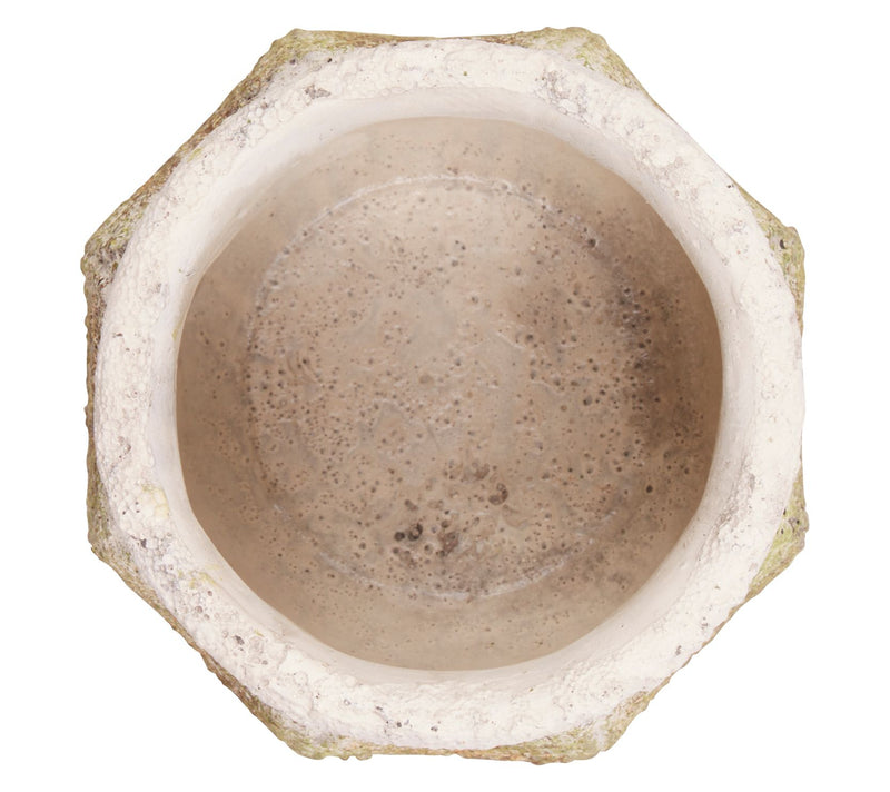 Zingz & Thingz Set of 2 Ancient Leaf Cement Flower Pot — View 6