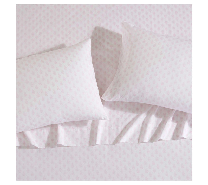 Laura Ashley Francesca Pink-White King Sheet Set — View 3