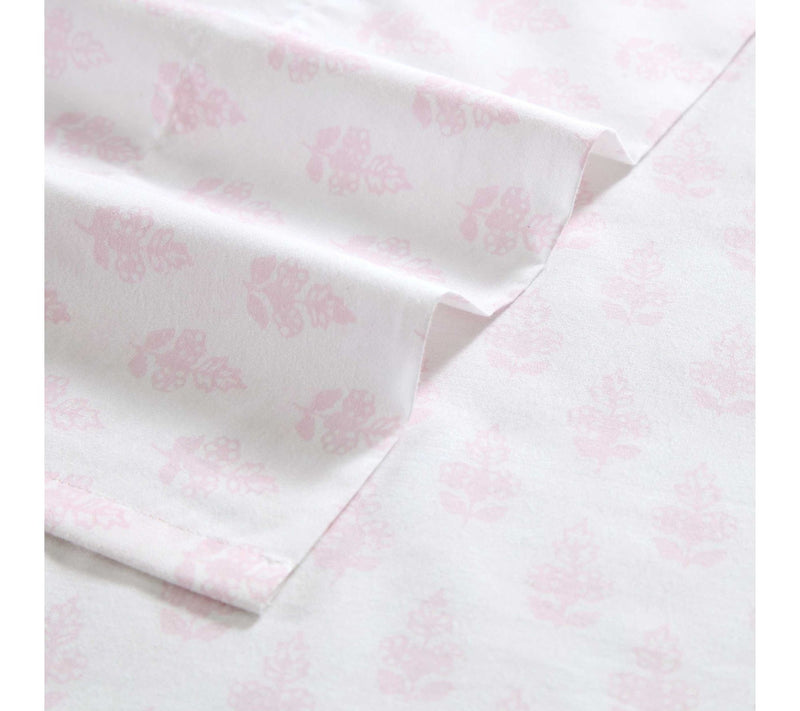 Laura Ashley Francesca Pink-White Full Sheet Set — View 4