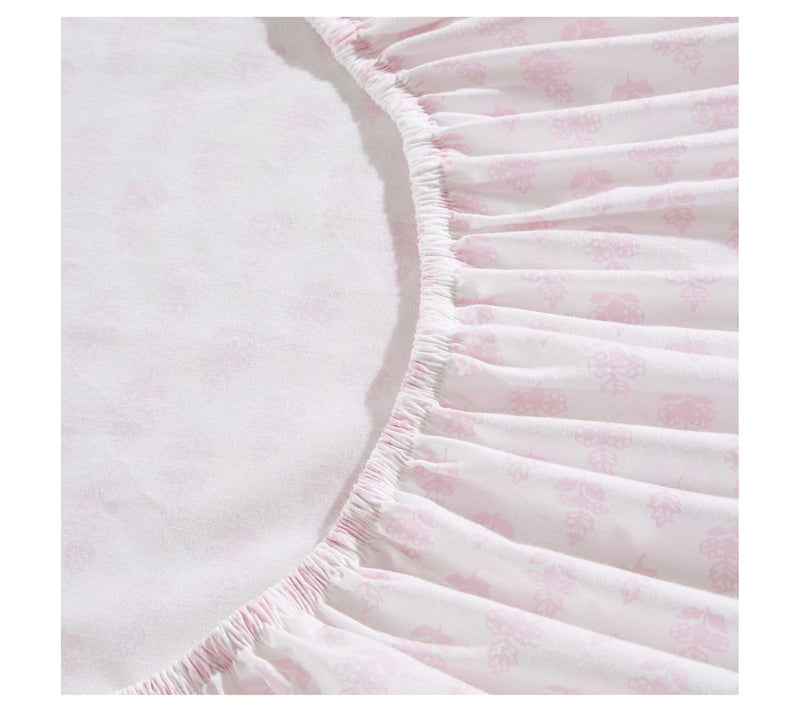Laura Ashley Francesca Pink-White Full Sheet Set — View 5
