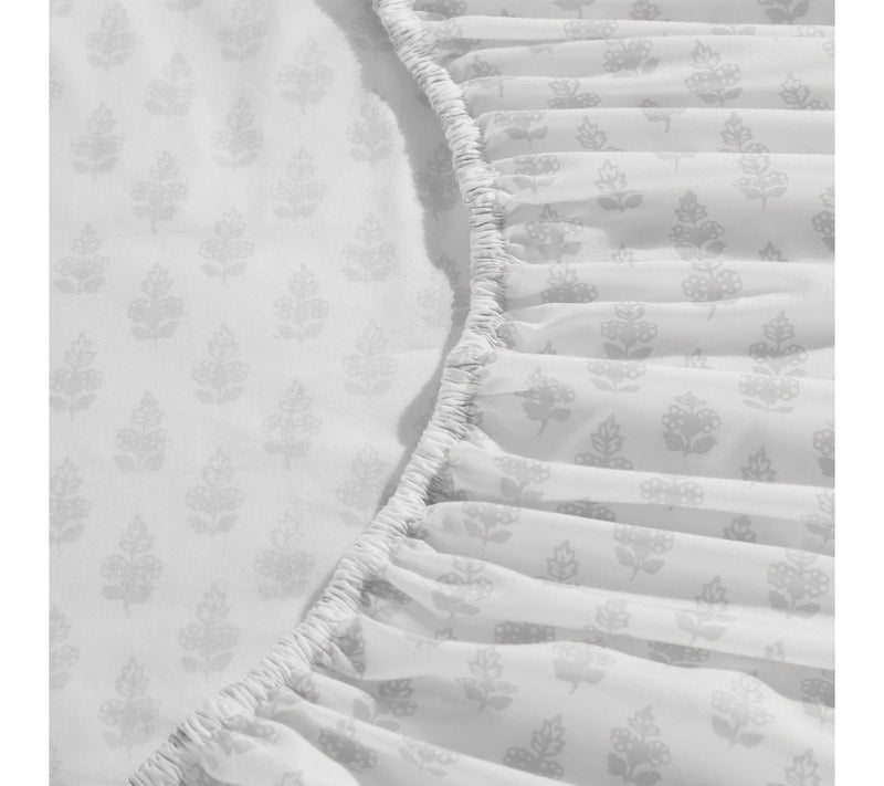Laura Ashley Francesca Grey-White King Sheet Set — View 5