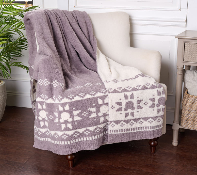 Barefoot Dreams CozyChic Disney Mickey Fair Isle Throw — View 3