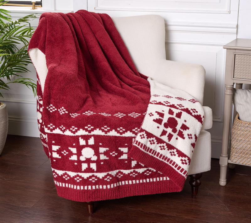 Barefoot Dreams CozyChic Disney Mickey Fair Isle Throw — View 5