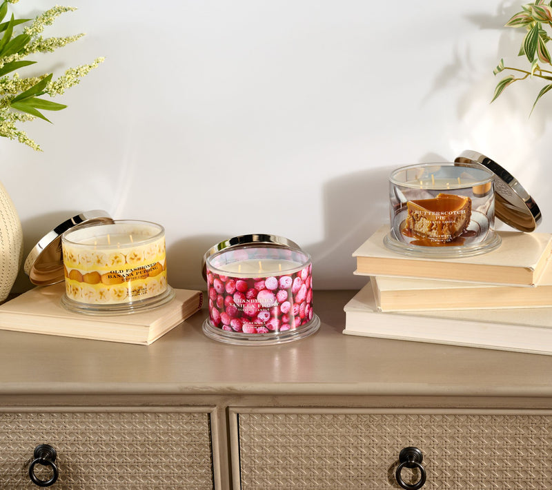 HomeWorx by Slatkin + Co. S/3 18oz Holiday Classic Candles — Main view