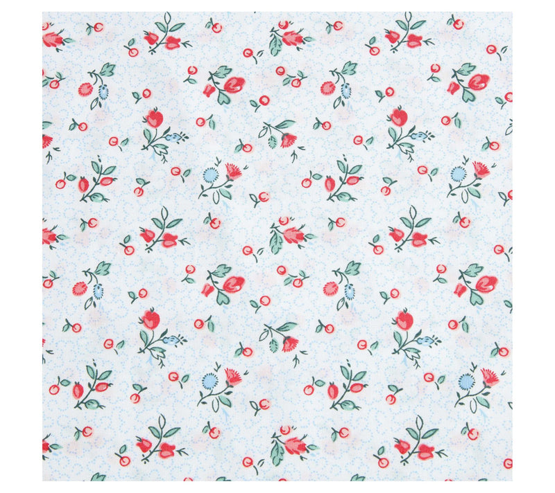 Laura Ashley Aylesmore Ditsy Red-Blue Twin XL Sheet Set — View 6