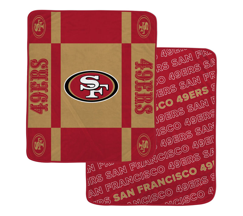NFL 60" x 70" Reverse Block Plush Throw by Pegasus Sports — Main view