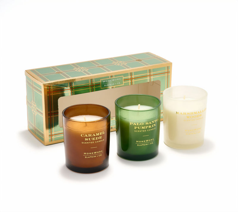 HomeWorx by Slatkin + Co. S/3 Harvest Candle Discovery Set — Main view