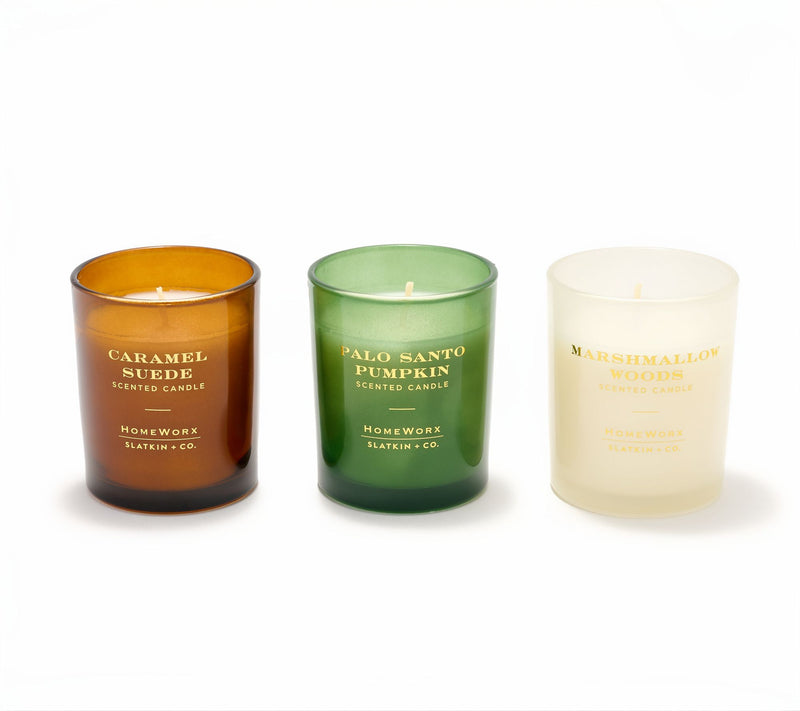 HomeWorx by Slatkin + Co. S/3 Harvest Candle Discovery Set — View 2