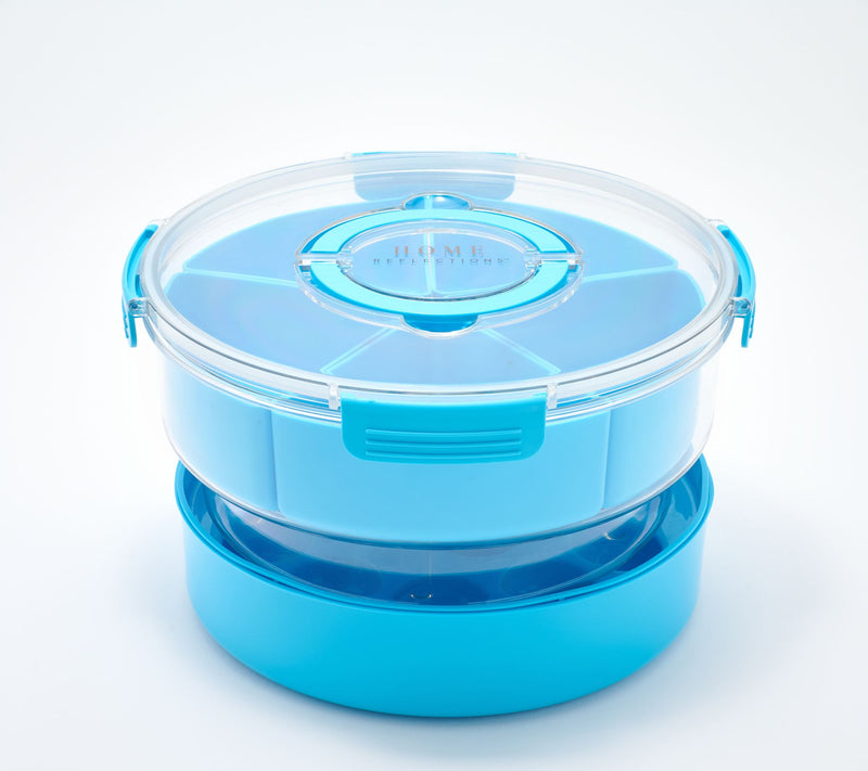 Home Reflections Round Portable Chill & Serve w/ Inserts — View 7