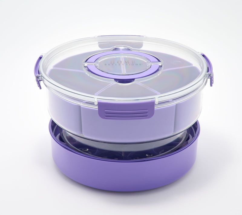 Home Reflections Round Portable Chill & Serve w/ Inserts — View 8