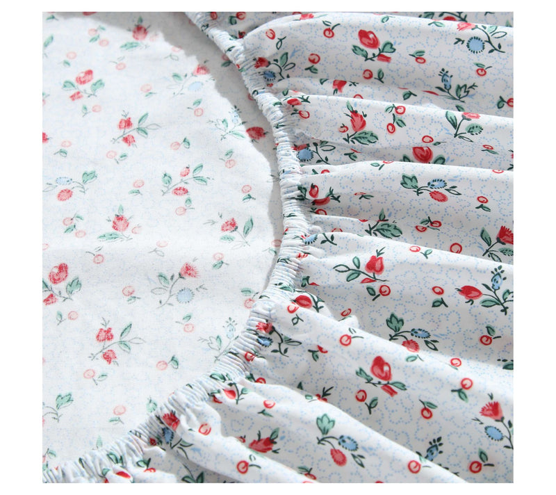Laura Ashley Aylesmore Ditsy Red-Blue Full Sheet Set — View 5