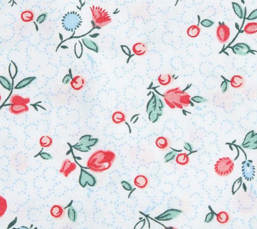 Laura Ashley Aylesmore Ditsy Red-Blue Full Sheet Set — View 9