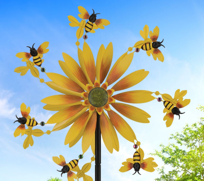 Regal Art & Gift 26" Wind Spinner Stake - Bee — View 4
