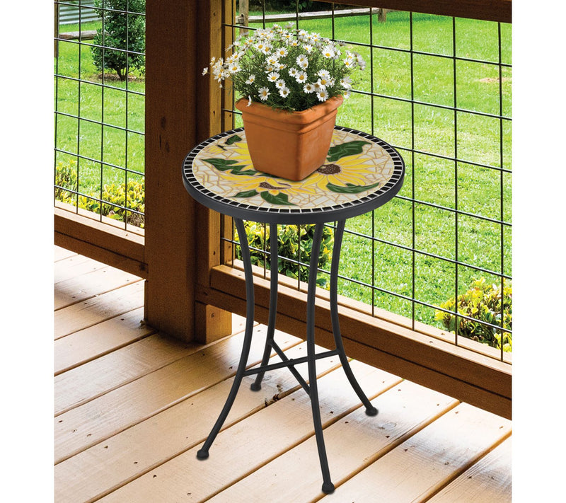 Regal Art & Gift Mosaic Plant Stand - Sunflower — View 4