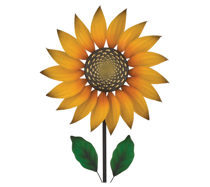 Regal Art & Gift Textured Flower Spinner Stake- Sunflower — Main view