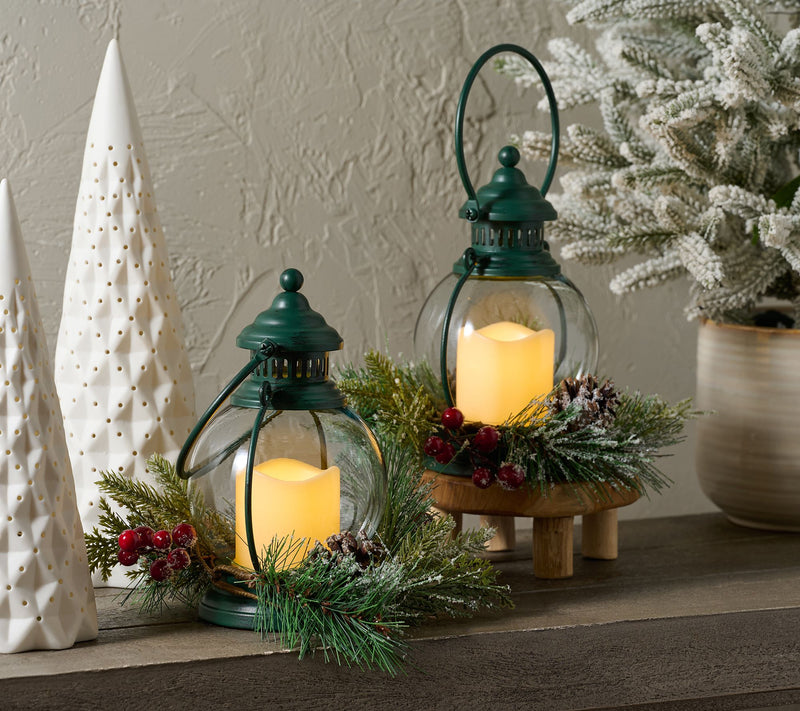 Home Reflections Indoor/Outdoor S/2 8" Hanging Lanterns — View 15