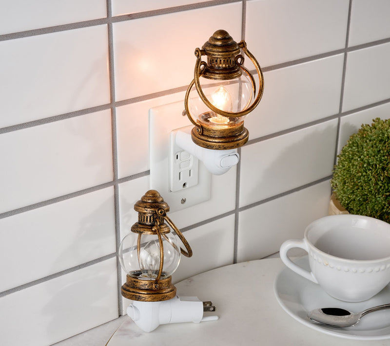 Home Reflections S/2 Rotating Lantern Nightlights — View 6