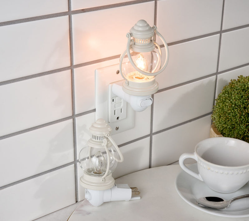 Home Reflections S/2 Rotating Lantern Nightlights — View 9