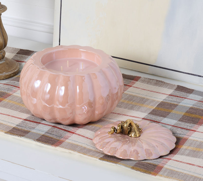 HomeWorx by Slatkin + Co. 14oz Heirloom Iridescent Pumpkin Candle — View 10